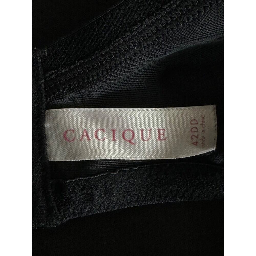 Cacique Bra Womens 42DD Black Full Coverage Padded Floral - Picture 3 of 4
